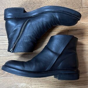 Thursday Boot Company black leather ankle boots